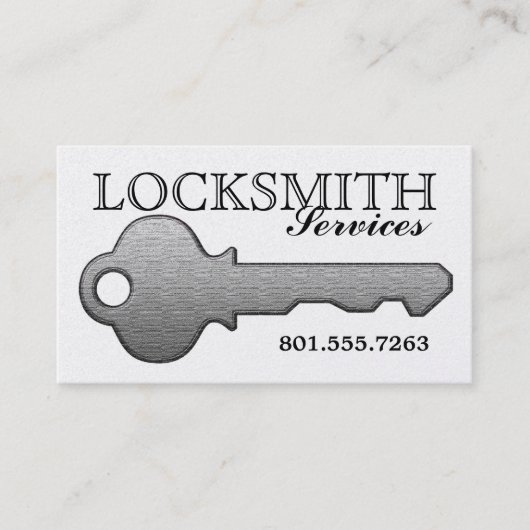 Gold Key Luxury Locksmith Services Visitekaartje (Voorkant)