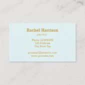 Gold Key Real Estate Interior Designer Visitekaartje (Achterkant)