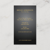 Gold Kickboxing - Karate Carte de visite (Dos)