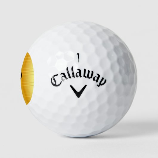 Gold Kijk Monogrammed Elegant Name Sjabloon Golfballen (Logo)