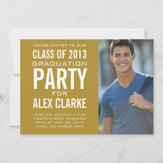 GOLD-KLASSE VAN DE PARTIJINVITATIEFFOTO VAN 2013 KAART