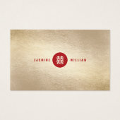 Gold Knot Union Double Bonheur Mariage chinois (Dos)