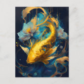 Gold Koi : Briefkaart (Voorkant)