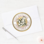 Gold Kosher Rosh Hashanah Honey Étiquette Shanah T (Enveloppe)