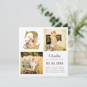 Gold Kraft Foil Deux Cartes photos du 2e anniversa (Debout devant)