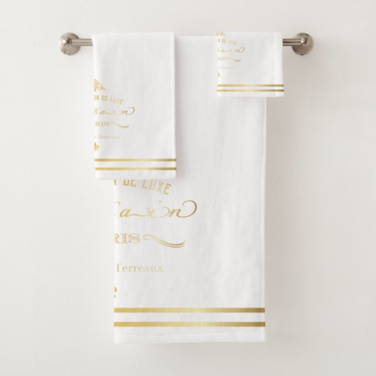 Gold La Maison de Luxe Bathroom Bad Handdoek (Insitu)
