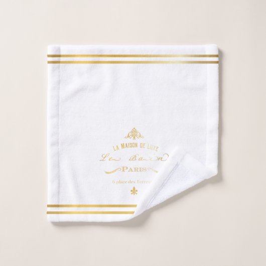 Gold La Maison de Luxe Bathroom Bad Handdoek (Wasdoekje)