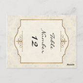 Gold & Lace Classic Formal Élégant Invitation de m (Dos)