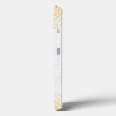 Gold Lace Ornament - Aangepaste witte achtergrond Case-Mate iPhone Case (Achterkant / Links)