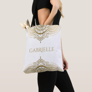 Gold Lace Paisley Mandala Draagtas
