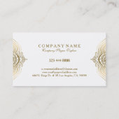 Gold Lace Paisley Mandala Visitekaartje (Achterkant)