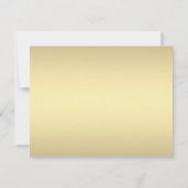 Gold Lace Wedding Uitnodiging (Achterkant)