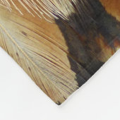 Gold Laced Wyandotte Chicken Feather Fleece Deken (Hoek)