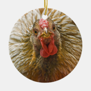 Gold-Laced Wyandotte Chicken Keramisch Ornament