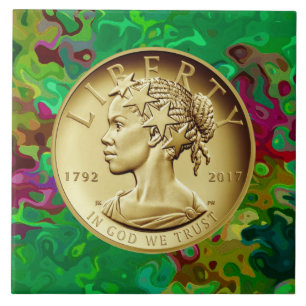 GOLD LADY LIBERTY COIN 2017 TEGELTJE