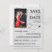 Gold Las Vegas Passport Bewaar de datum Save The Date (Achterkant)