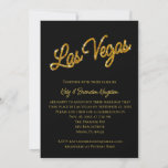 Gold Las Vegas Sparkles Post Faire-part de mariage<br><div class="desc">Cette invitation à la réception de mariage Las Vegas Post est agrémentée d'or brillant sur un arrière - plan noir, ce qui en fait un endroit parfait pour le couple qui a fui à Las Vegas. Il fait partie de la Gold Las Vegas Sparkles Mariage Collection. Si d'autres éléments de...</div>