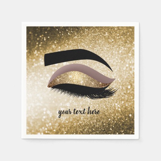 Gold Lashes Eye Servet (Voorkant)