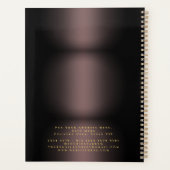 Gold Laurel Leaf Carving Lijst | Naam Initiaal Planner (Achterkant)