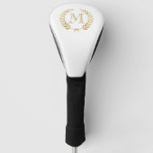 Gold Laurel Monogram Golfheadcover (Voorkant)