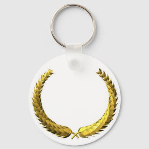 Gold Laurel Wreath Sleutelhanger