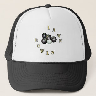 Gold Lawn Bowls Nom Avec Bowls, Truckers Casquette