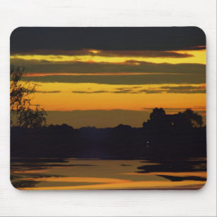 Gold Layers Sunset Mousepad Muismat