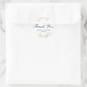 Gold Leaf Botanical Wedding Favor Sticker (Tas)