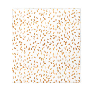 Gold Leaf-Confetti op roze achtergrond Notitieblok