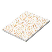 Gold Leaf Confetti Pattern Notitieblok (Gedraaid)