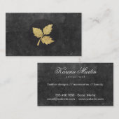 Gold Leaf | Deluxe, wijlen II Visitekaartje (Voorkant / Achterkant)