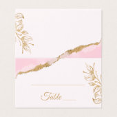 Gold Leaf Feuilles rose Aquarelle Florale (Outside Unfolded)
