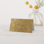 Gold Leaf Folie Look Modern Elegant Trouwtafel (Achterkant)