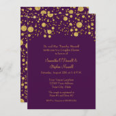 Gold Leaf Glitter Confetti Stippen Couples Shower Kaart (Voorkant / Achterkant)