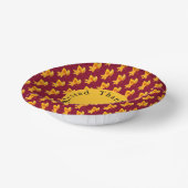 Gold Leaf herfst gebladerte vakantie viering Papieren Kommen (Gebogen)