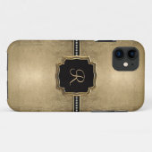 Gold Leaf Kijk Fleur de Lis Faux  Jewel Case-Mate iPhone Case (Achterkant (horizontaal))