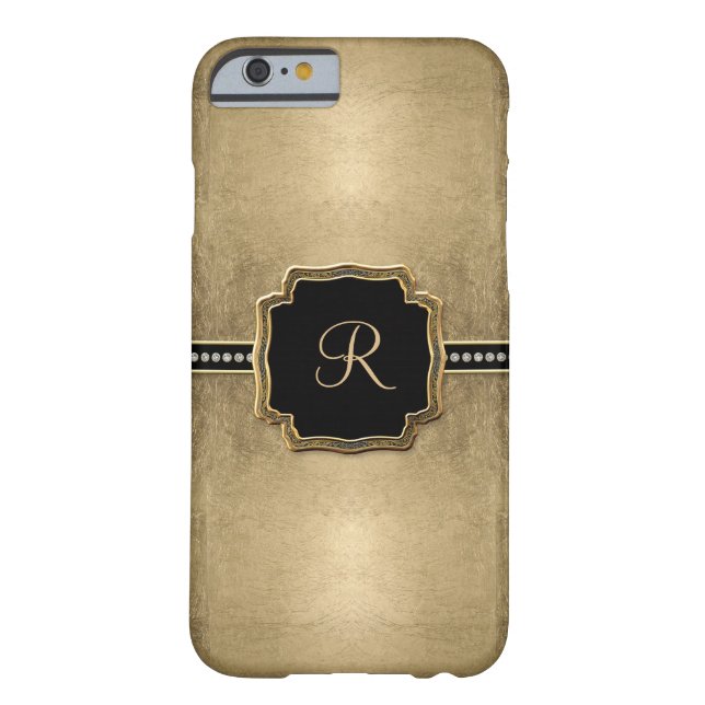 Gold Leaf Kijk Fleur de Lis Faux  Jewel Case-Mate iPhone Case (Achterkant)