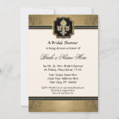 Gold Leaf Kijk Fleur de Lis Faux Jewel Kaart (Achterkant)