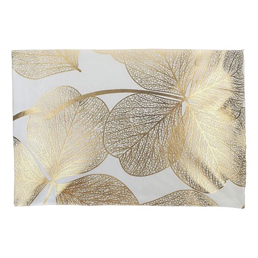 Gold Leaf Pillowcase-set Kussensloop (Voorkant)