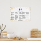 Gold Leaf Spray Reception Accessoires Poster (Keuken)