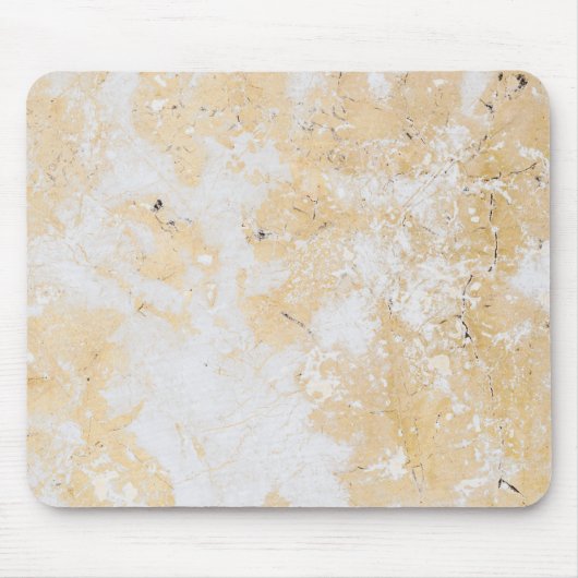Gold Leaf White Marble Texure Pattern Hybird Muismat (Voorkant)
