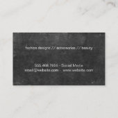 Gold Leafs | Deluxe, leisteen Visitekaartje (Achterkant)