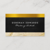 Gold Leather Marmer Visitekaartje (Voorkant)