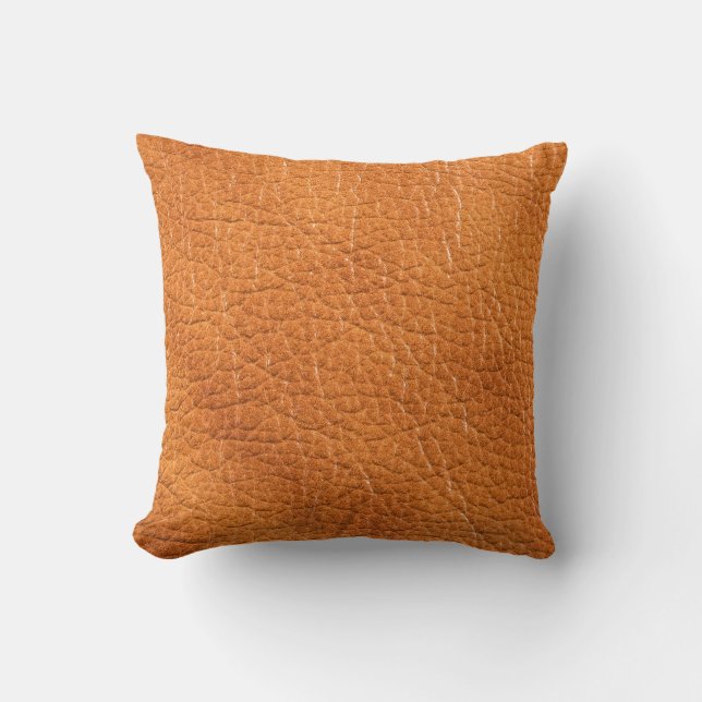 Gold Leather Pillow Kussen (Voorkant)