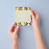 Gold Leaves Border Two Sided Flyer (Hand)