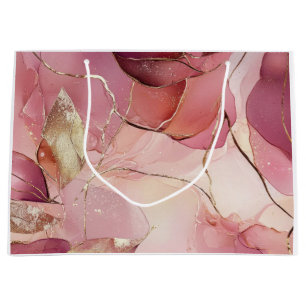 Gold Leaves Bourgogne Blush Pink Groot Cadeauzakje