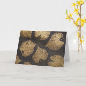 Gold Leaves Kaart (Gele Bloem)