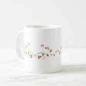 Gold Leaves Mok (Voorkant links)