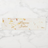 Gold Leaves of Natuur Waterfles Etiket (Enkel label)