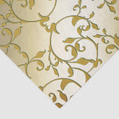 Gold Leaves schuiven Tissuepapier (Detail)